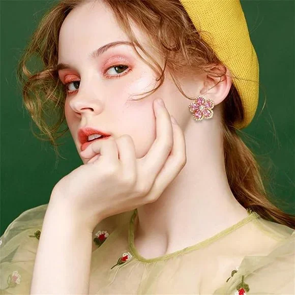 🌸 SPARKLY FLOWER EARRINGS🌸 - Picture 2 of 6